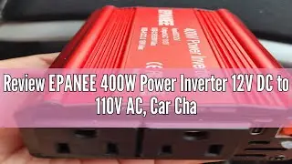 Review EPANEE 400W Power Inverter 12V DC to 110V AC, Car Charger Plug in Adapter Outlet with PD 65W