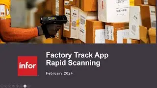 Factory Track App Rapid Scanning
