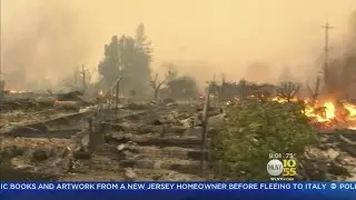 Fires Burn Across California Wine Country