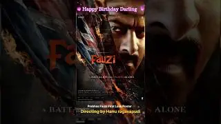 PRABHAS FAUZI Movie First Look Poster | Happy Birthday Darling | telugu updates #prabhas #fauzi