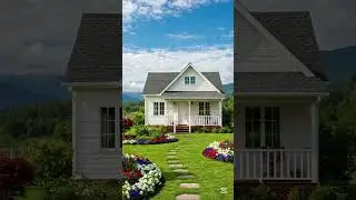 Small White House #home #white #modern #nature #youtubeshorts #viralshorts