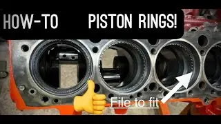 Small Block Chevy piston ring end gap filing