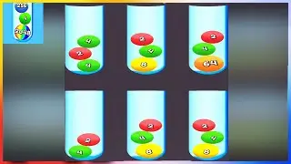 Ball Sort 2048 3D - Gameplay Walkthrough