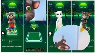 Talking Tom Plays Tiles Hop 😱 Don&rsquo;t Miss a Tile #TalkingTomGameplay #TilesHopChallenge #MobileGame