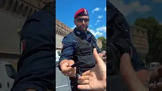 Got a gift from  The Polizia Penitenziaria 🫡 #streetphotography