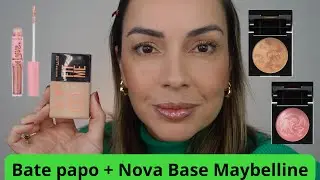 BATE PAPO + BASE MAYBELLINE FRESH TINT + GLOSS VIZZELA