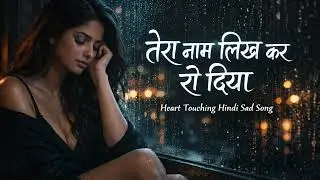 Tera Naam Likh Kar Ro Diya 💔 | Heart Touching Hindi Sad Song | Lo-Fi Love