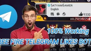 Free Fire Telegram Bot Likes 😱 100% Working Not Fake 🤥