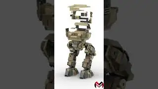 Tank mecha en lego #short #animation