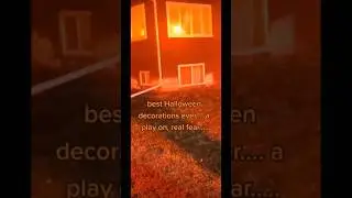 Isn&rsquo;t this a best Halloween decoration ever? #halloween #scary #decoration #fire #realistic