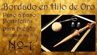 Bordado en oro - Portafolios para pregón 2016
