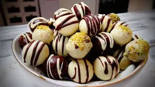Bomboane de Biscuiti cu Glazura de Ciocolata.