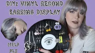 how to: vinyl record earring display