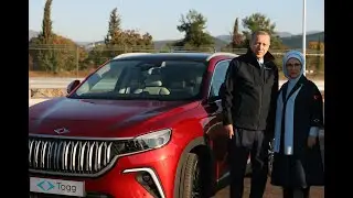 Turkish President Driving Togg Car With Wife | Electric Car | 4K Video