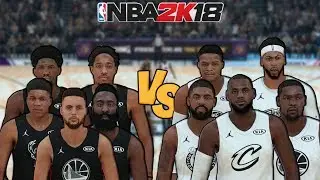 Team Stephen vs. Team LeBron - 2018 NBA All-Star Game - NBA 2K18 - Full Gameplay