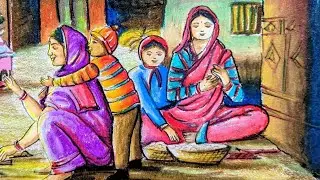 শীতের সকালে গ্রামবাংলার পিঠা-পুলি তৈরির মনকাড়া দৃশ্য