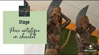 Stage pi&egrave;ce artistique en chocolat 2023 par Alexis Sanson
