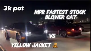 Yellow Jacket 🧸 Vs. MPR fastest stock blower hellcat 3 pot 💰#racing #mexico #srt #hellcat #redeye