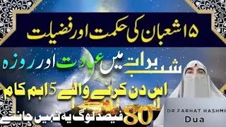 Shab-e-Barat | Mahe Shaban Ki Fazilat Aur Ibadat | 15 Shaban Ka Roza | Dr Farhat Hashmi Wisdom Bayan