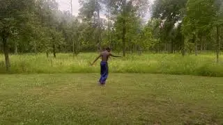 Tricking at a forest preserve