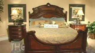 Solid Wood Chestnut Finish Bedroom Set, 'Repertoire' Collection By Fairmont Designs
