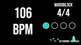 Metronome 106 BPM 4/4 - Woodblock