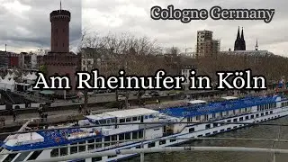 Am Rheinufer Bei K&ouml;ln || The Rhein river in Cologne Tour Germany 2022