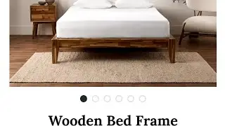 Silk & Snow Wooden Bed Frame w/o headboard video review.
