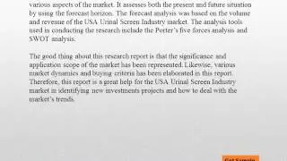 USA Urinal Screen Industry 2016 Market Research Report