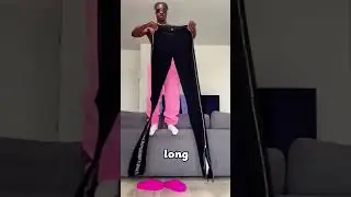 Check out my sister's new extra long American style pants!