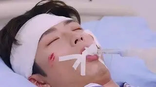 His organ are crushed, his life relying on the machine, he could die anytime - sick male lead
