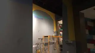 Eli Marrero at work, painting a mural for a Mexican Restaurant in Kissimmee, FL