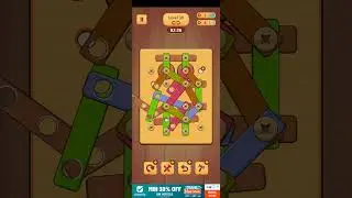 Wood Nuts & Bolt Puzzle Level 39 #shorts #shortsvideo #shortvideo #shorts