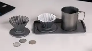 Now on Kickstarter: TINTO - Pure Titanium Variable Flow Coffee Dripper System