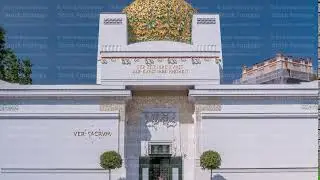The Secession Building timelapse - exhibition hall. Vienna, Austria.