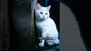 white cat and the cold night #cat #catlovers #kitten