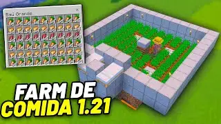 FARM de CENOURA e BATATA 100% Autom&aacute;tica no Minecraft Bedrock 1.21