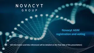 Novacyt 2021 AGM Registration and Voting Video