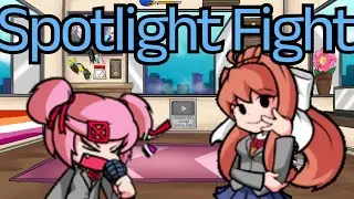 FNF Spotlight Fight but Natsuki and Monika sings it