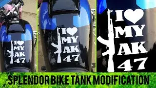 #splendor#bike 🚴#tank#modification#by#artist 👨&zwj;🎨#raj