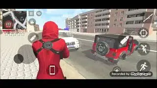 Red criminal Free Fire Character 🌟 Indian Theft Auto simulator Game Live