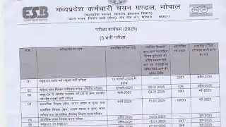 mp ESB new calendar 2025,mppeb new calendar 2025, ESB calendar 2025 @sarkarianalysis