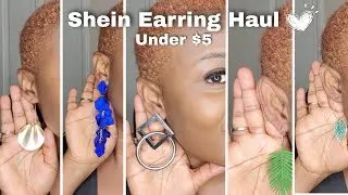 Shein Earrings Try on Haul #earrings #earringhaul #shein #accessories #beauty #fashionaccessories