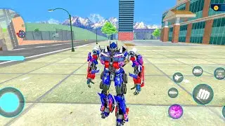 The Transformers Optimus Prime Jet Bike Car Transformation Robot Game 2020 - Android Gameplay #4