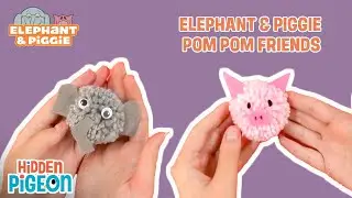 Создайте своих собственных друзей-слона и поросёнка из помпонов! 🐘🐷 | Поделки своими руками для д...