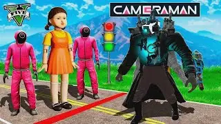 Ich hab als Kameramann im Squid Game in GTA 5 &uuml;berlebt! (Skibidi Toilet Mod)