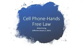 Cell Phone Hands Free Law