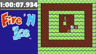 Fire 'N Ice (NES) Any% Speedrun: 1:00:07.934