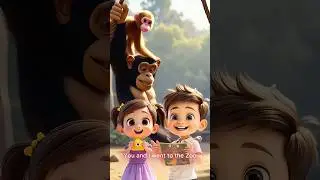Monkey Sounds & Bananas! 🐵 | Swing, Snack & Play 🎶 You and I Went to the Zoo #Shorts #ELEToons