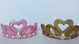 Pap coroa de princesa em biscuit